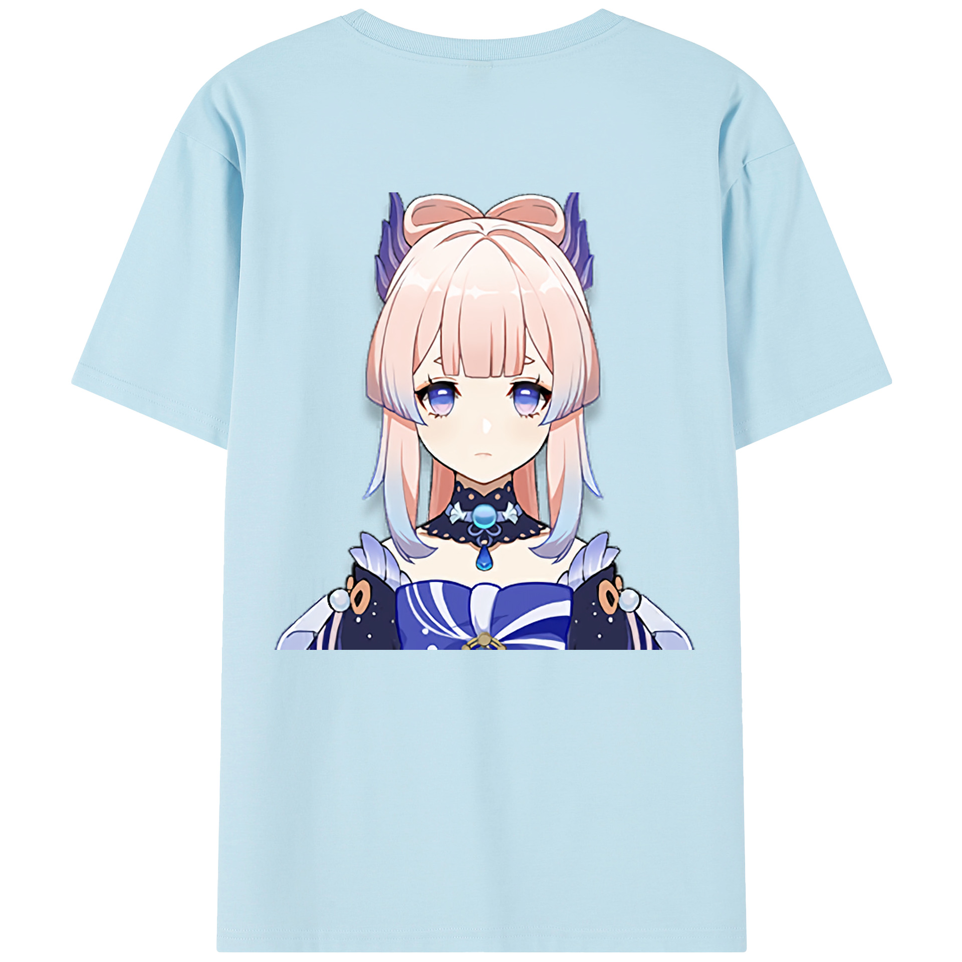 げんし神 珊瑚宮心海 サンゴノミヤ・ココミ genshin Sangonomiya Kokomi 綿100％半袖Tシャツ（背面プリント）